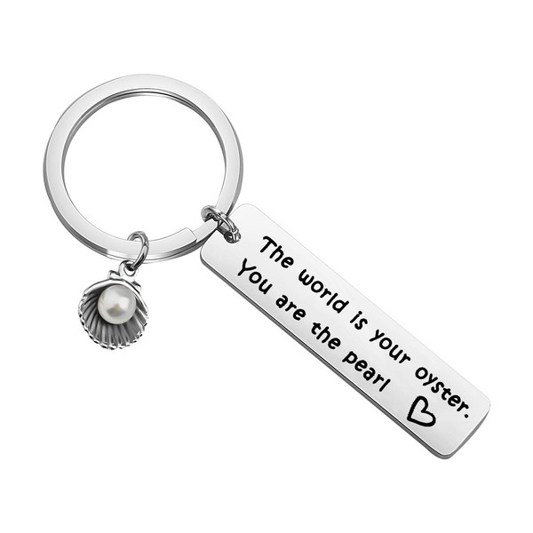 ENSIANTH Oyster Lover Keychain The world is Your Oyster,You Are