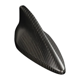 JSWAN Real Carbon Fiber Car Roof Shark Fin Antenna Base Cover Trim for KIA EV6 GT GTLINE Opt (2021-2025) Roof Aerial Radio Signal Base Car Exterior Decor Accessories (Matte Black)