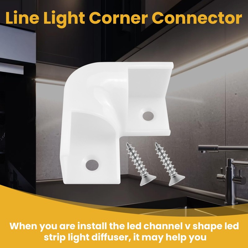 Aifeier ET 12 Pcs LED Diffuser Channel Corner Kit, 16X16mm