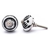 NAQSH Ceramic Cabinet Knobs Handmade Round Kitchen Cabinets Drawers Knob