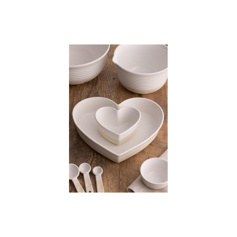 Mason Cash Rustic Charm Measuring Spoon Set 4-Piece Stoneware Set