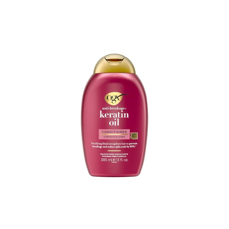 OGX, Acondicionador Anti Quiebre de Aceite de Keratina, 385 ml
