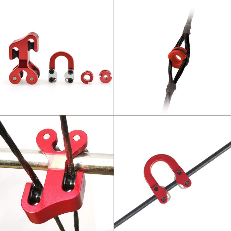 ZSHJG Compound Bow Accessory Set Bow String Cable Slide Metal