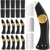 Lizenoz 10PCS Black Fixed Blade Roofing Knife, Heavy Duty Utility