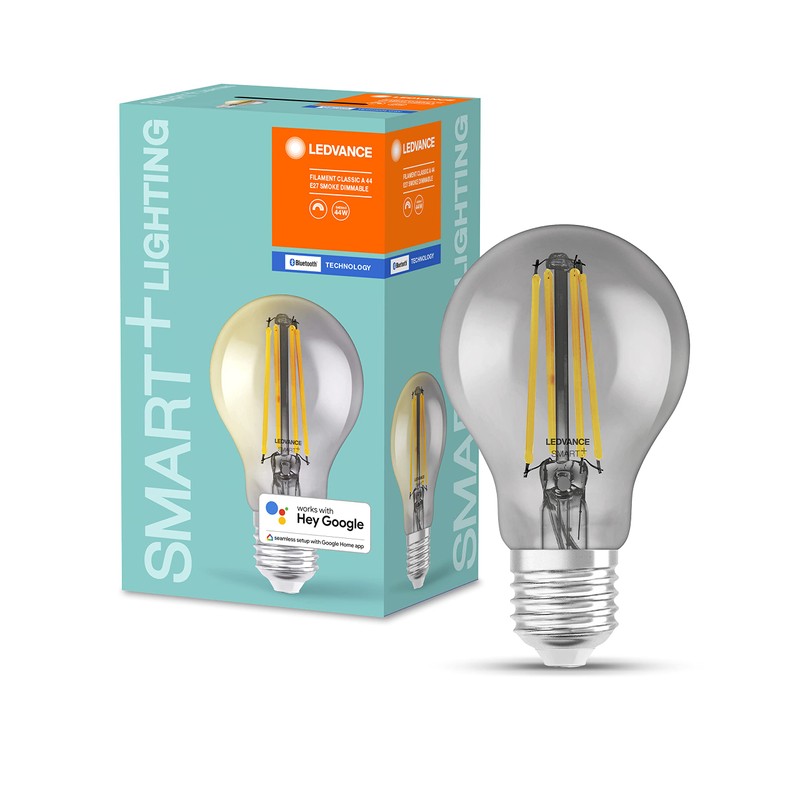 LEDVANCE Smart Led Lamp With Bluetooth, E27, Dimmable, Warm White