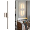 Wireless Battery Operated Wall Sconces, 11000mAh Rechargeable Brushed Nickel Wall