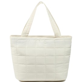 CAMTOP Lunch Box for Women Girls Insulated Cute Lunch Tote Bag Lunchbox Cooler Bag for Work Travel Picnic (Z-Beige)