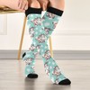Wusikd Flower Cow Compression Socks for Women and Men Circulation