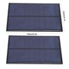 2Pcs Mini Solar Panel Epoxy Power Module Battery Polysilicon Industrial