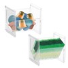 2 x Plastic Tea Box, Tea Storage, Stackable, Clear Tea