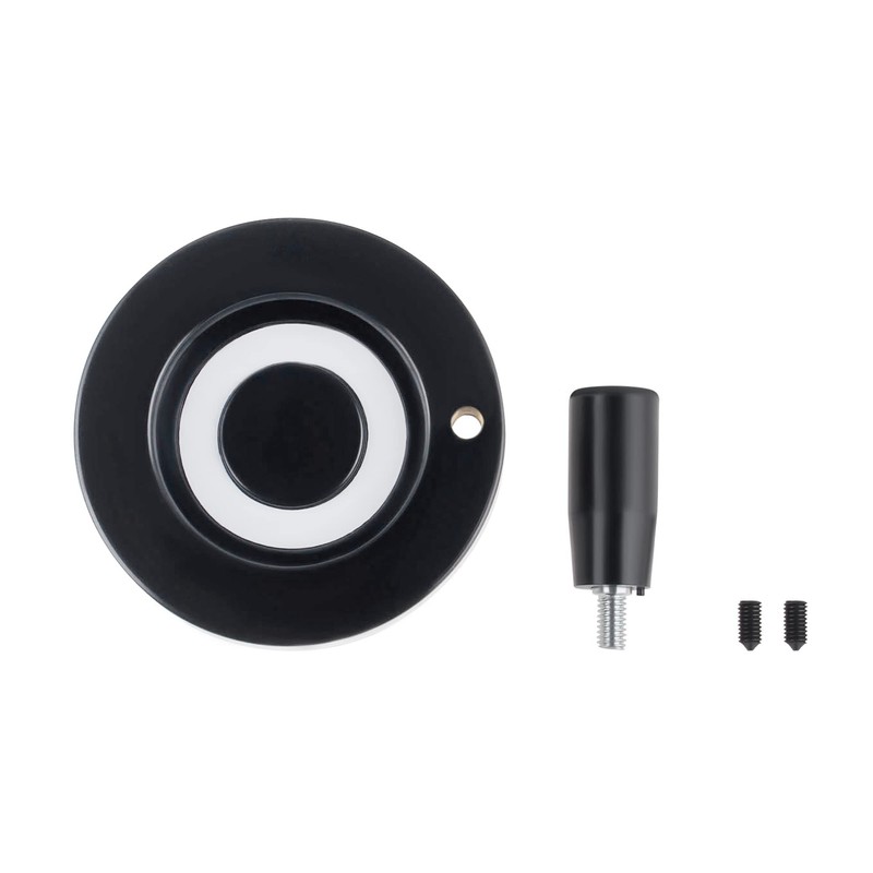 CNCMANS hand wheel with Revolving Handle Grip 80mm Diameter 10mm