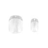 Full Cover Nail Tip -Short Square Clear (100pcs)