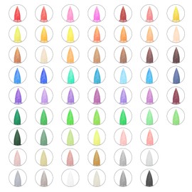 POMAC 60 Colors Acrylic Paint Markers, Water-Based Acrylic Pens Brush Tip, Art Drawing Liquid Paint Pens for Fabric, Canvas, Rock, Glass, Wood, Paper, DIY Crafts and Art Supplies