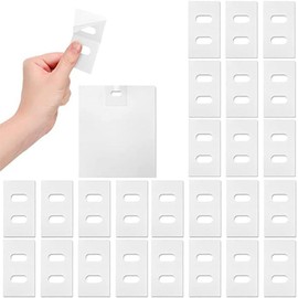 10Pcs White Vertical Blind Repair Tabs for Vertical Blinds Replacement Slats, Clear Blind Fixer Tabs Snap in Replacement, Vertical Slats Blind Replacement Parts Panels, Blinds and Shades