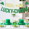 Little Miss Lucky Charm Banner, Clover Baby Shower Sign, Lucky