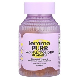 Lemme, Purr, Vaginal Probiotic Gummy Jelly, Pineapple, 60 Gummy Jelly / Lemme (레미), Purr, 질 프로바이오틱 구미젤리, 파인애플, 구미젤리 60개