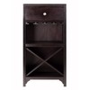 Yardlio Ancona Wine Cabinet: Elegant, Practical, Espresso Finish