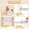WARDENIX Closet Rods for Hanging Clothes, 34 to 62 Inches