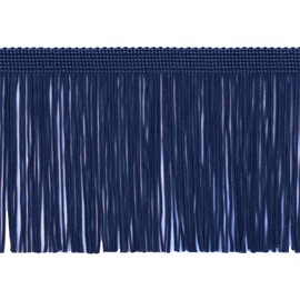 10cm (4") Long Solid Chainette Fringe Trim (Style# CF04) Dark Navy Blue #J3 (Dark Blue) 4.5m (5 yards/15 ft) Value Pack