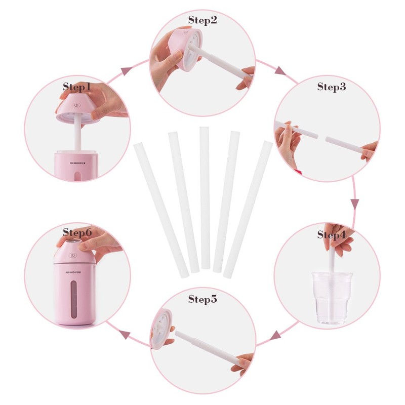 Palitos de algodón de filtro, 10 paquetes Mini portátil de