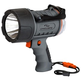 Cyclops Handheld Aluminum 2000 Lumens Waterproof Rechargeable Spotlight for Camping, Hiking, Emergency