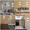 Dimmable Wall Sconce Modern, LIGHTESS Indoor Wall Lamp Black 12W