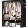 LOKEME Portable Closet, Portable Closets for Hanging Clothes with 3