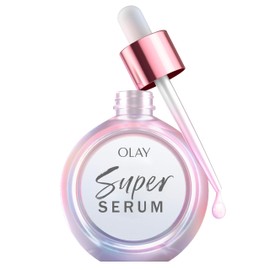 Olay Super Serum - Niacinamide, Vitamin C & E, Collagen Peptide, AHA - 5-in-1 Skin Care Benefits for Face - Healthy Glow, Brightening, Hydrating, Smoothing, Firming, Evens Tone, Anti-Aging, 1.0 Oz