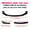 3PCS For Ford Fusion Mondeo 2013-2016 Front Bumper Lip Splitter
