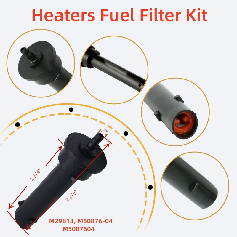 Dgdhf Replacement Fuel Filter Kit M50876-04, M29813 Fits Reddy, Co-op,