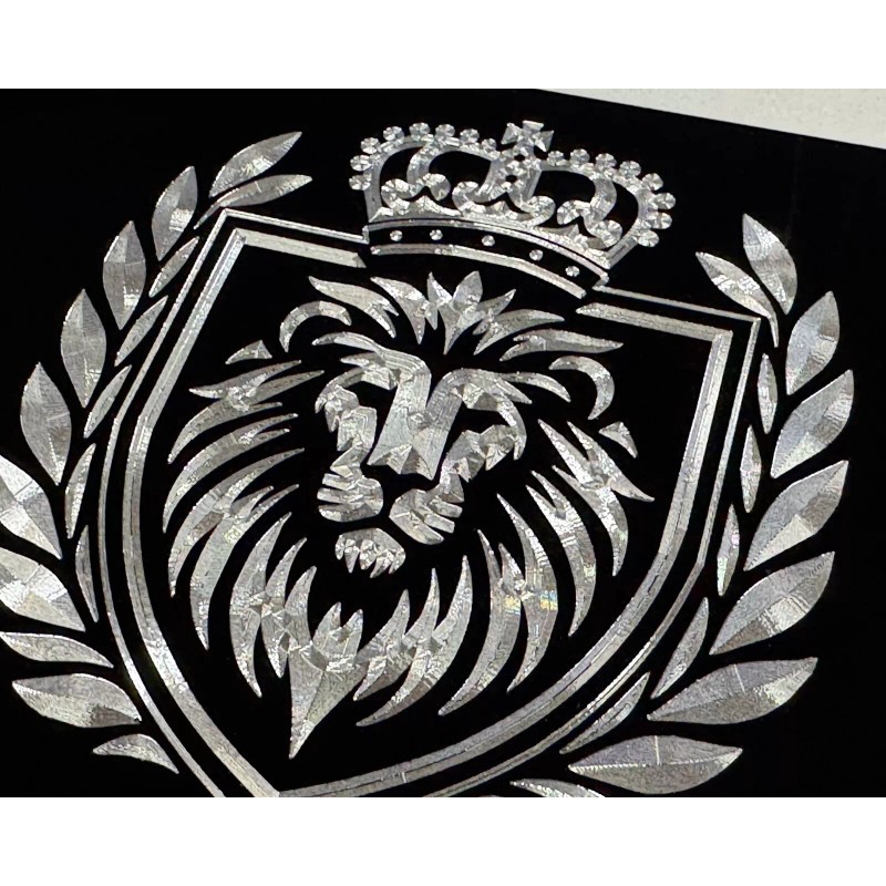Diamond Etched Products Crown King Lion Car Tag Diamond Etched