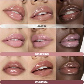 Huda Glossiest Gloss Mini Kit - Faux Filler Extra Shine L...