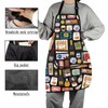 G2TUP French Food Gift French Cooking Apron With Pockets French