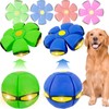 OOXYG Pet Toy Flying Saucer Ball with 3 Lights for