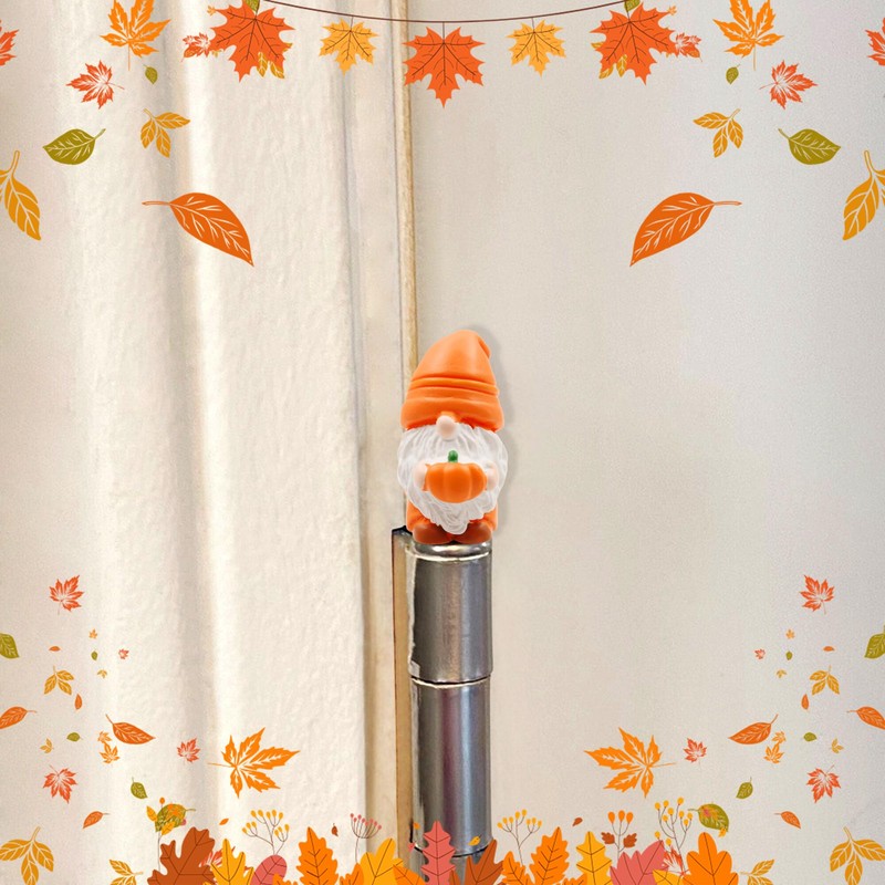 Fall Gnomes Hinge Heads Decorative Topper Set of 3 -