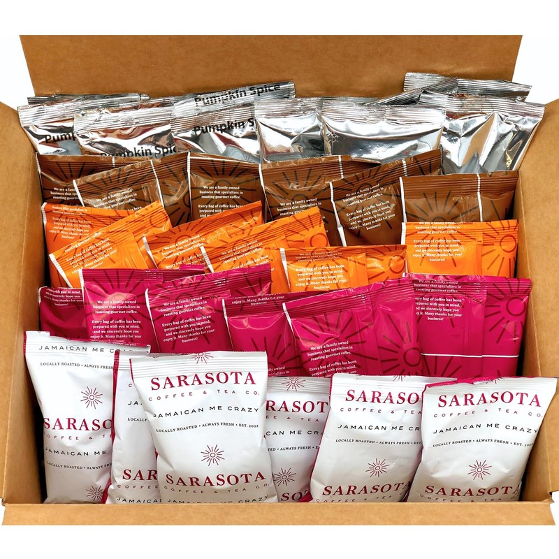 Flavored Ground Coffee Sampler Pack – Variety Gift Set, Medium