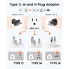 LENCENT Type D M and N Travel Adapter Plug Adapter