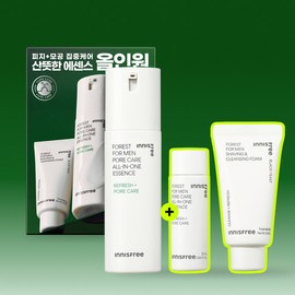 Innisfree Forest Pore Care All-in-One Essence 100ml Special Set (+Essence 25ml+Foam 30g) / 이니스프리 포레스트 포어케어 올인원 에센스 100ml 기획(+에센스 25ml+폼30g)
