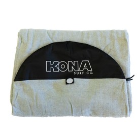 KONA SURF CO. Stretch Surfboard and SUP Board Sock Cover in Grey-Round sz:9ft 6in