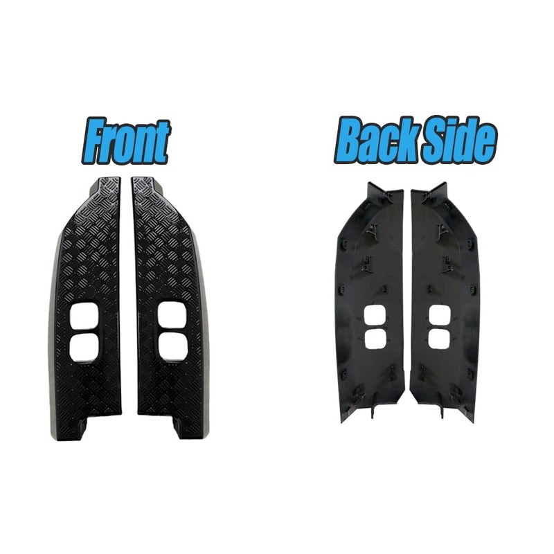 Rear bumper with ABS black body scratch protection cover decorative