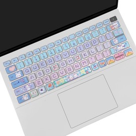 Keyboard Cover for Dell Inspiron 14 5410 5415 5418 5420 5425 5430 7415 7420 7425 7430/13 5310 5320/16 5635 5630 5620 5625 7635 7620/Latitude 3320 3420, Cute Bunny