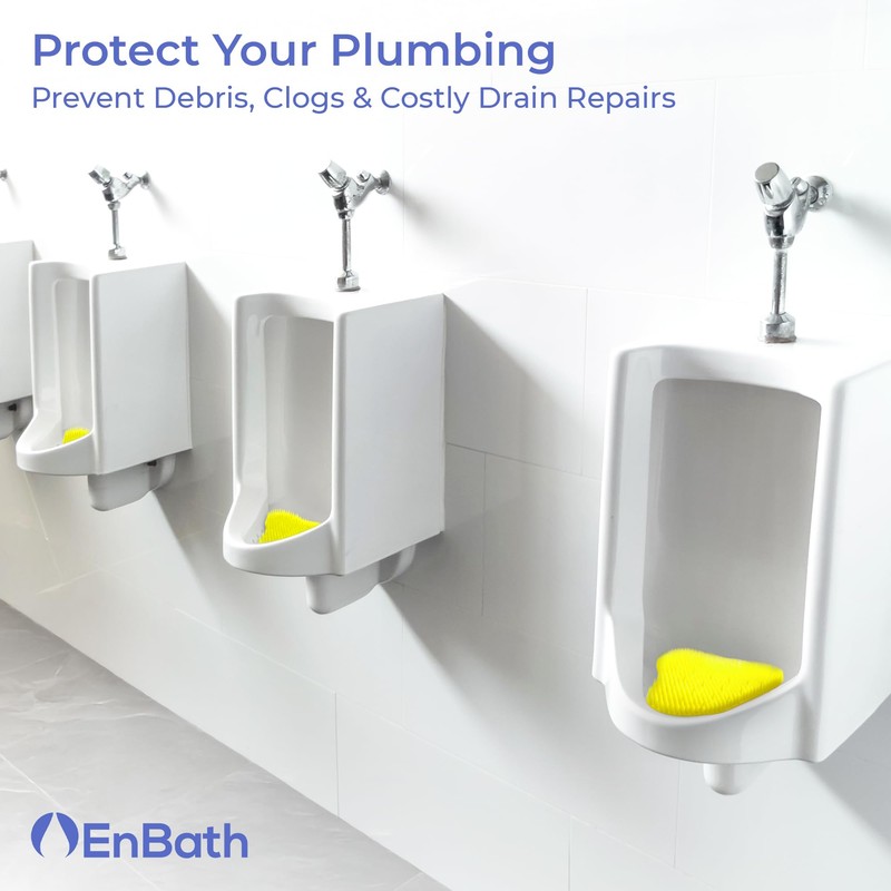 Urinal Screen Deodorizer for Men's Bathroom (12 Pack), Lemon Scented