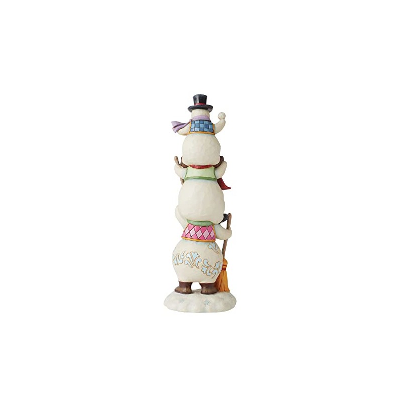 Enesco Snowy Stack of Holiday Fun Stacked Snowmen Figurine -