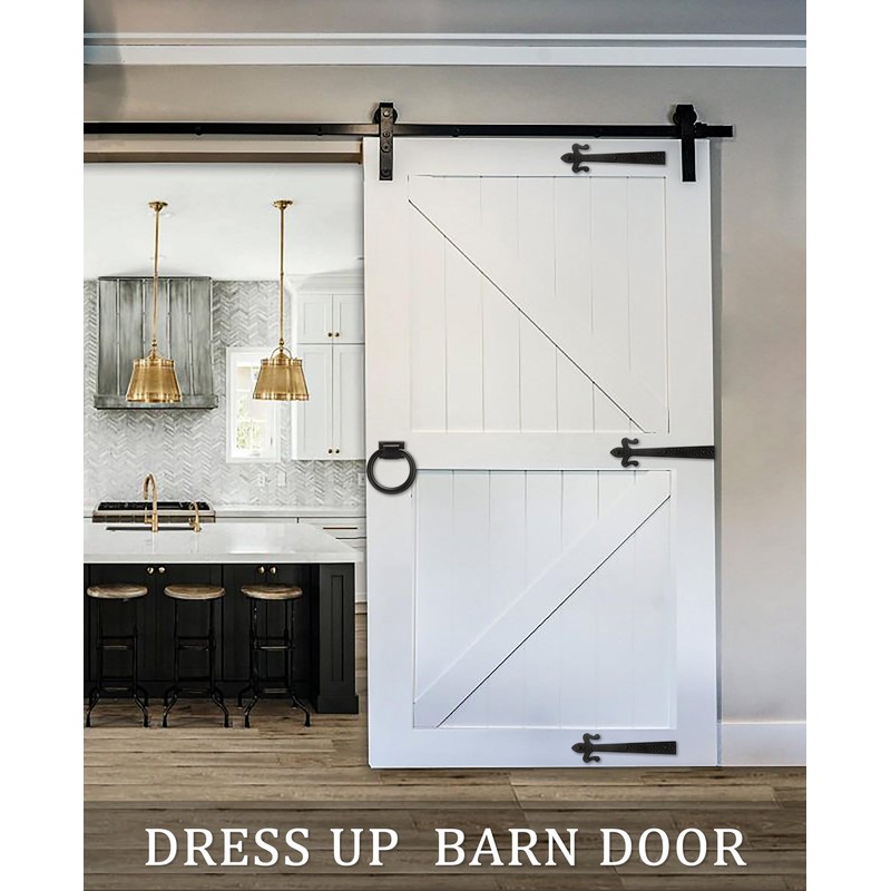 Decorative Barn Door Bracket 8 in Dummy Gate Hinge Garage