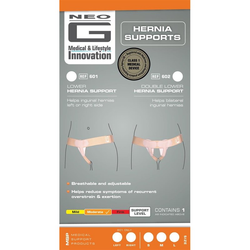 Neo-G Lower Hernia Support for Men and Women - Inguinal