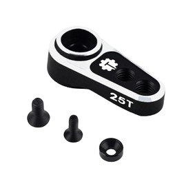 TCRC 7075 Aluminum 25T Micro Servo Horn with M2.5 Threaded Holes for Redcat Ascent-18 Stock Servo, REEFS RC 99 Micro Servo 1/18 RC Crawler Upgrades