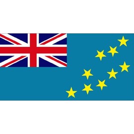 Super Tough USA-Made Tuvalu 3ft x 5ft Nylon Outdoor Flag | Patriotic Outdoor Flag with Only Pole Hem | Suitable for Outdoor Use
