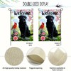 Spring Summer Black Lab Dog Garden Flags 12x18 Double Sided