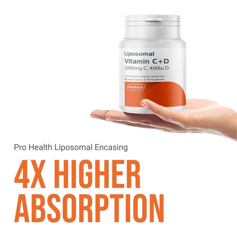 ProHealth Liposomal Vitamin C 2000mg + Vitamin D3 400IU softgels