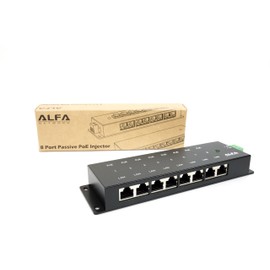 Alfa Network Alfa 8-Port Passive PoE Injector Gigabit APOE08G